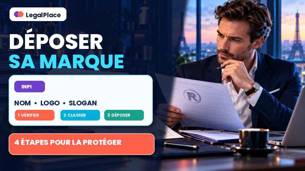Déposer sa marque à l’INPI en quatre étapes avec LegalPlace