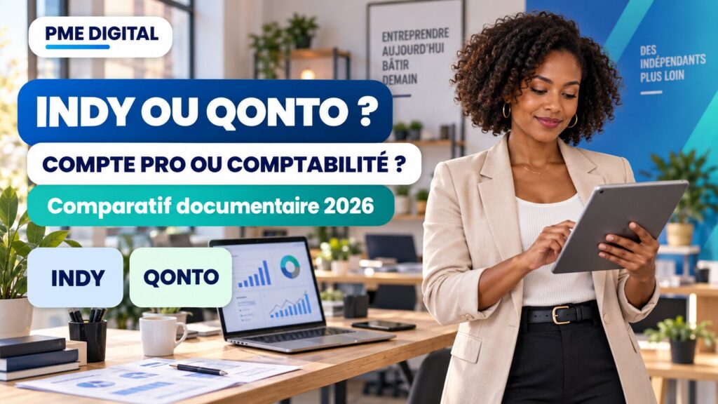 Comparatif Indy et Qonto pour choisir entre compte professionnel et logiciel de comptabilité