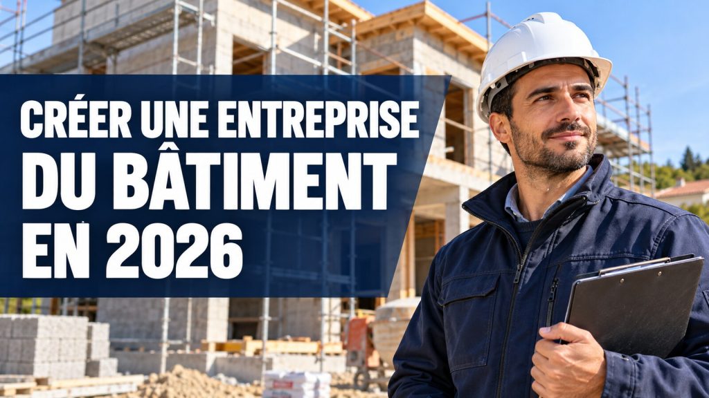 Entrepreneur du bâtiment préparant la création de son entreprise en 2026