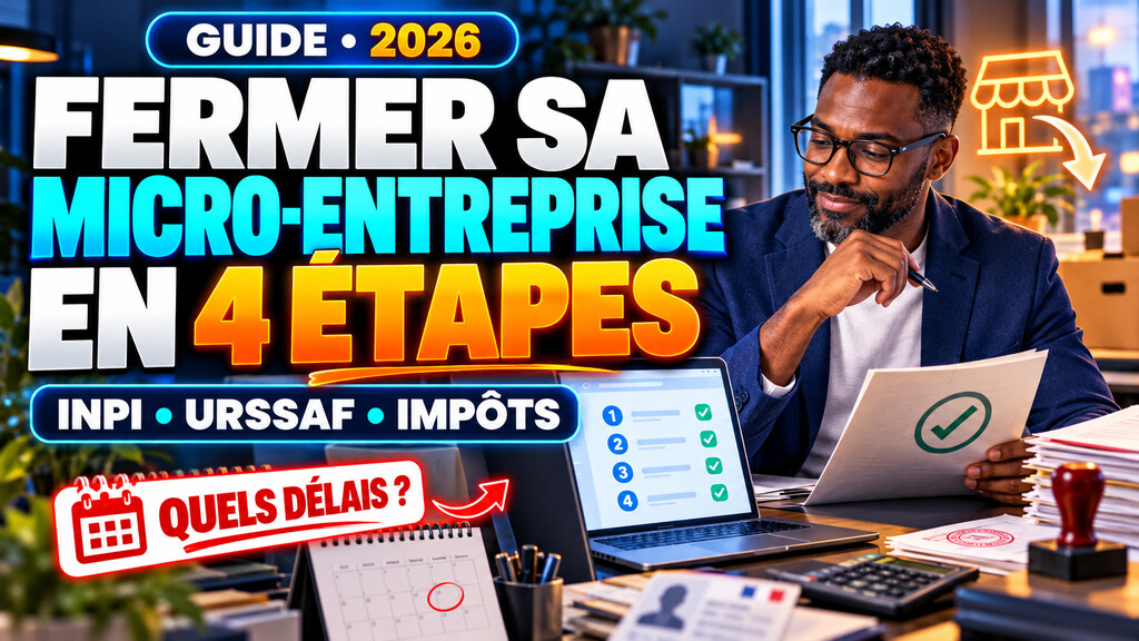 Guide pour fermer une micro-entreprise en quatre étapes en 2026