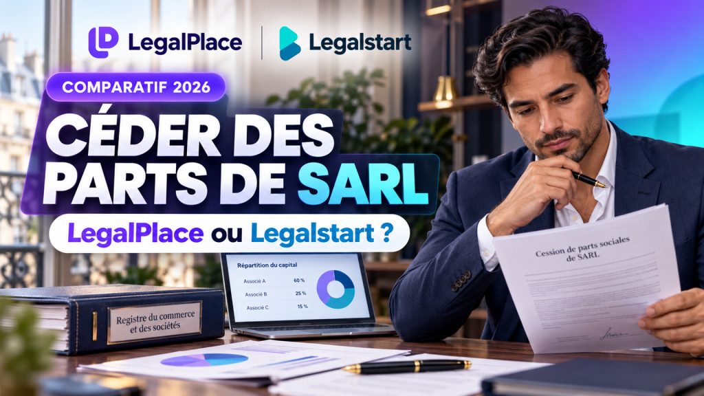 Entrepreneur comparant LegalPlace et Legalstart pour céder des parts de SARL