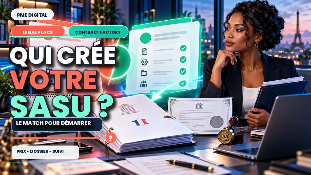 LegalPlace ou Contract Factory : qui crée votre SASU ?