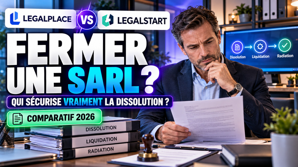 Comparatif LegalPlace et Legalstart pour fermer une SARL