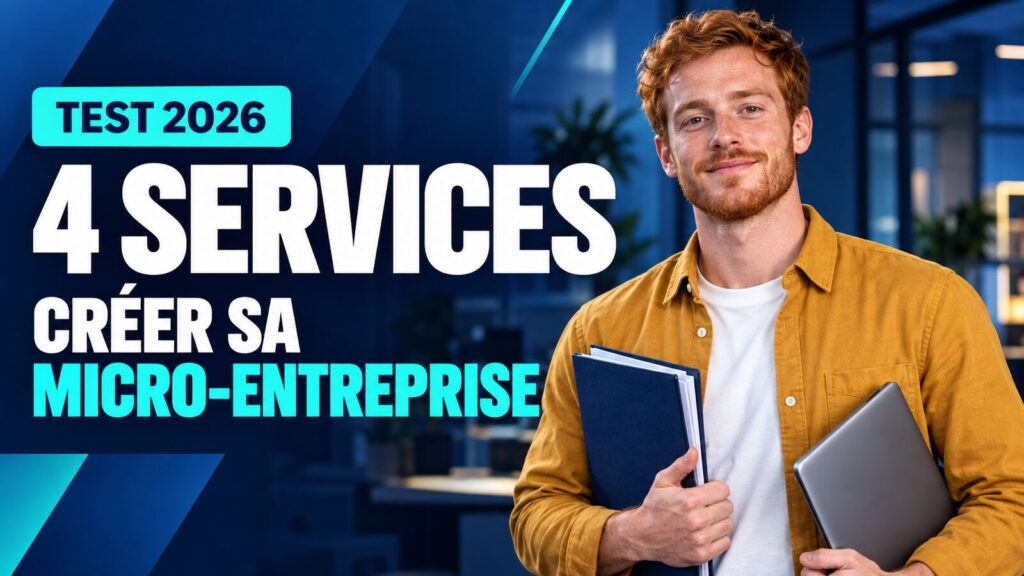 Comparatif de quatre services pour créer une micro-entreprise en 2026