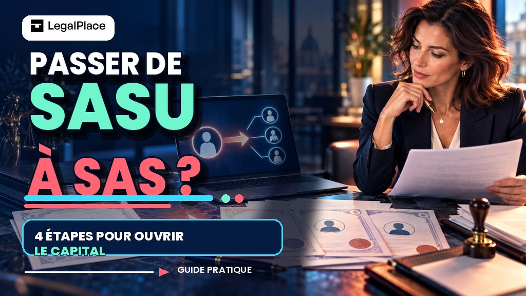 Passer de SASU à SAS en quatre étapes avec LegalPlace